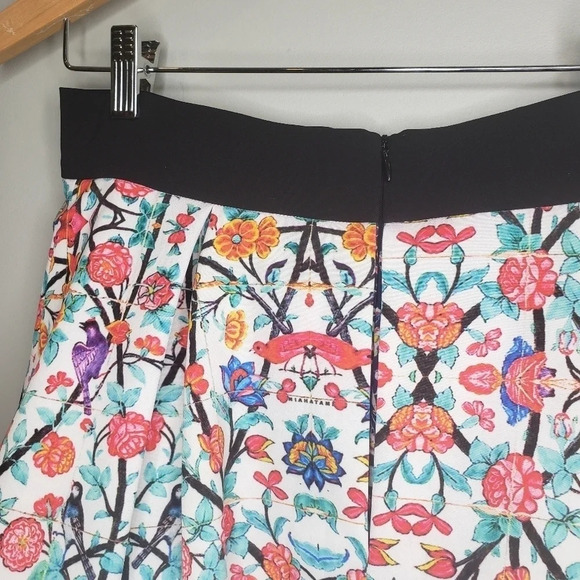 Miahatami 3-Tiered Vibrant Skirt NWT Midi Skirt Designer Floral Luxury Runway - Picture 9 of 17